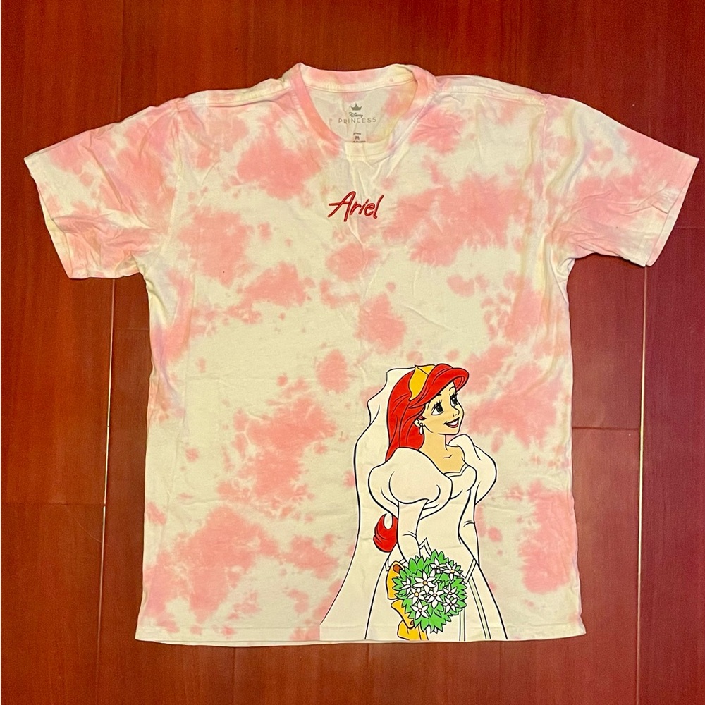 Disney Pink Tie-Dye Ariel Short Sleeve Tee